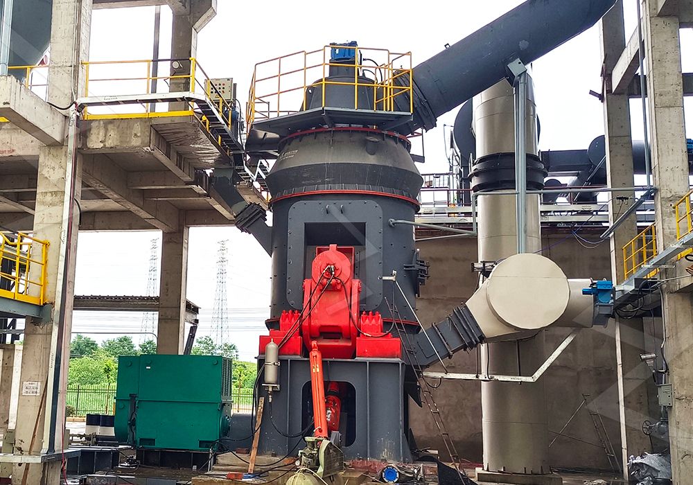Shale grinding process with vertical roller mill