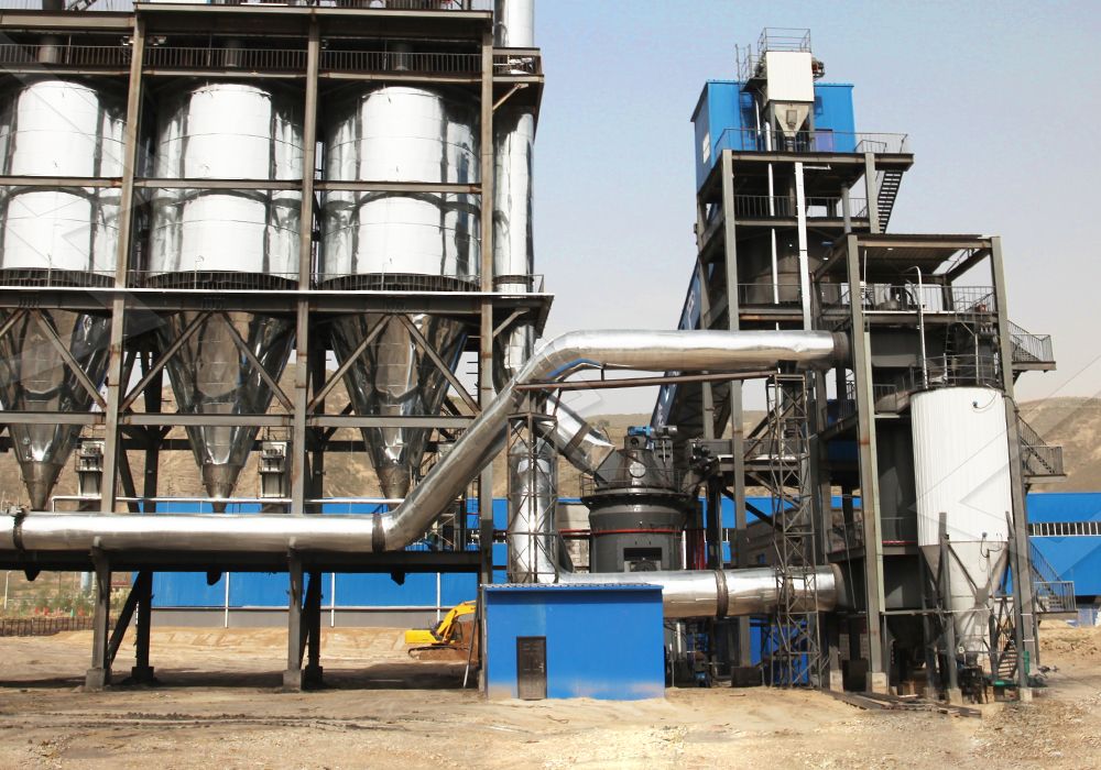 Vertical grinding mill operation