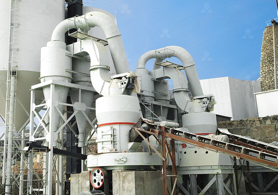 Maintenance area of industrial grinding machine with spare parts