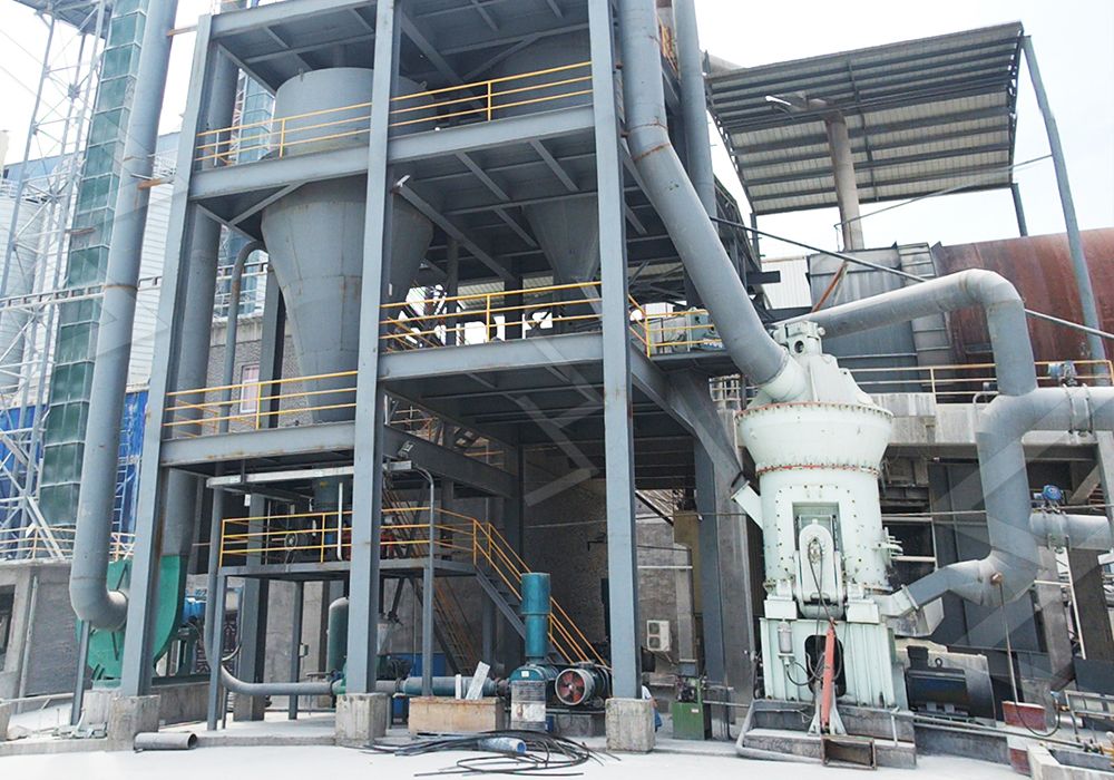 LM vertical grinding mill installation site for cement additive production